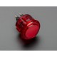 Adafruit Arcade Button 30mm Translucent RED